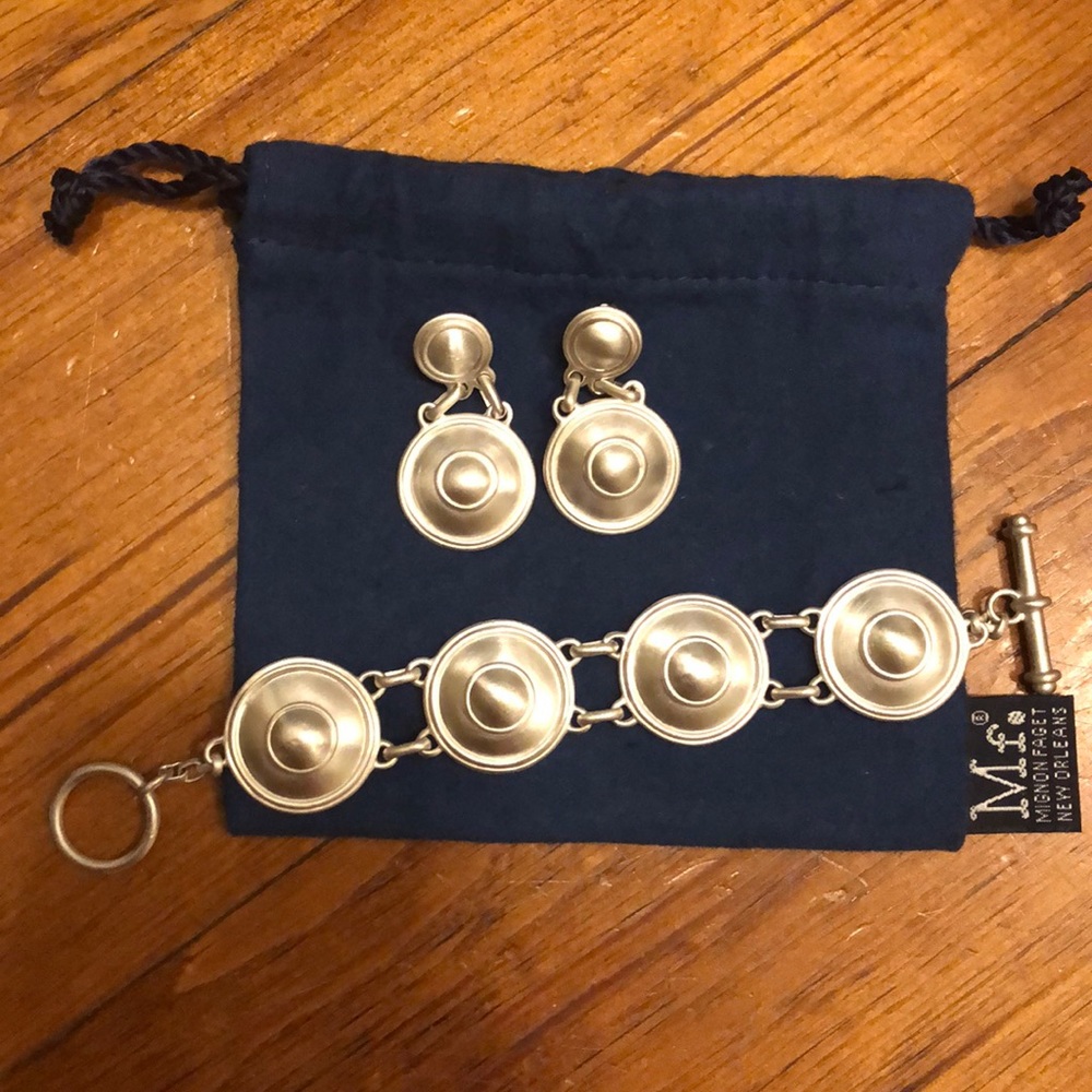 Vintage Mignon Faget bullseye Medallion set
